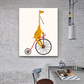 Painting by Numbers Animals Giraffe on A Bike